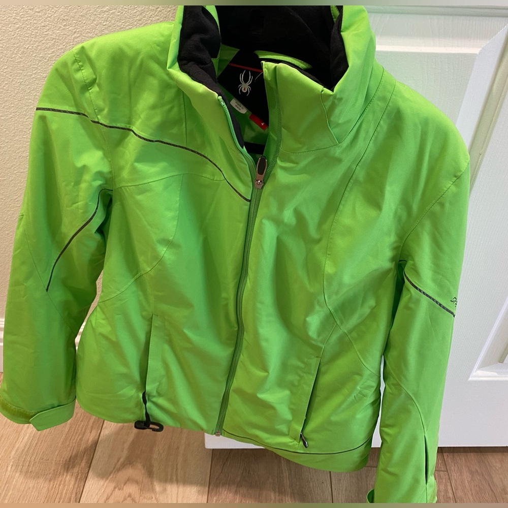 Spyder ski jacket - lime green